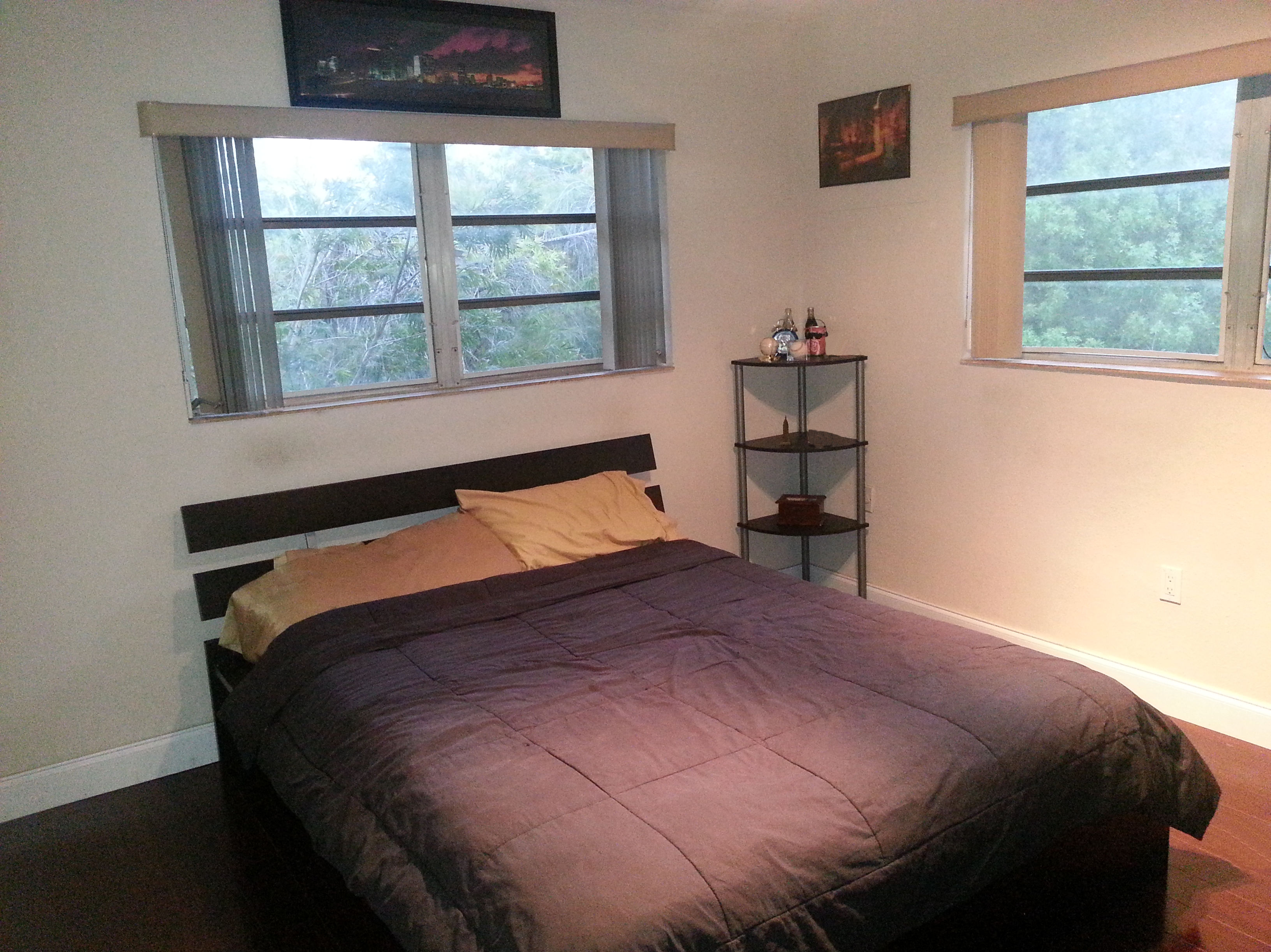 The living room of our Village At Dadeland condo, located in Miami, Florida