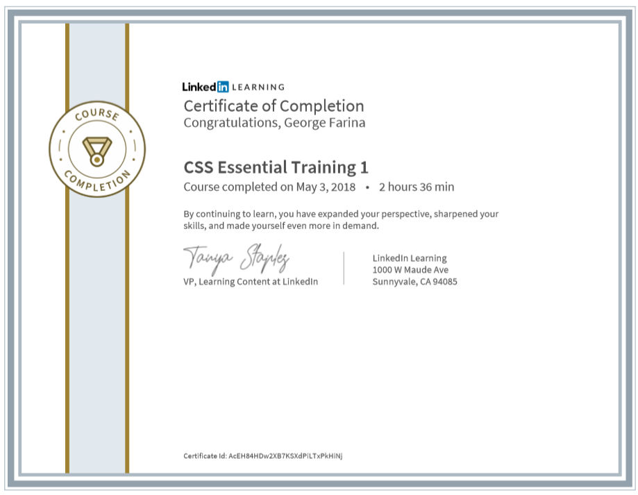 CSS Essential Training 1