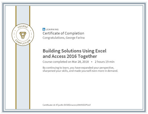 Building Solutions Using Excel and Access 2016 Together