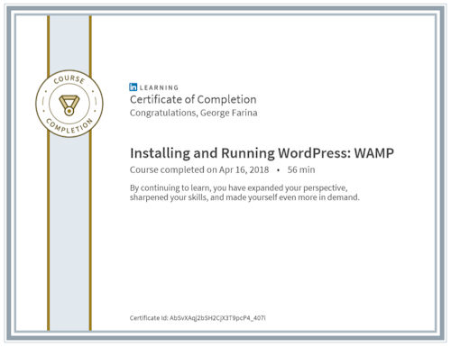 Installing and Running WordPress: WAMP